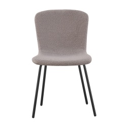 Cannes Grey Chair with Bouclé Upholstery | ID Italian Design