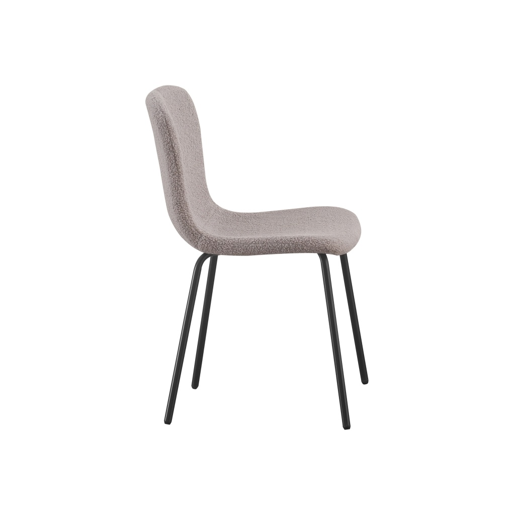 Cannes Grey Chair with Bouclé Upholstery | ID Italian Design