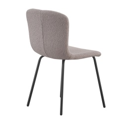Cannes Grey Chair with Bouclé Upholstery | ID Italian Design