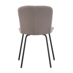 Cannes Grey Chair with Bouclé Upholstery | ID Italian Design