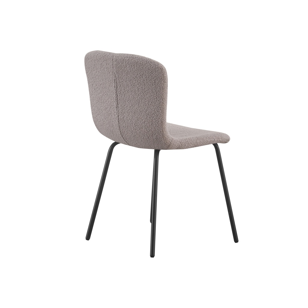Cannes Grey Chair with Bouclé Upholstery | ID Italian Design