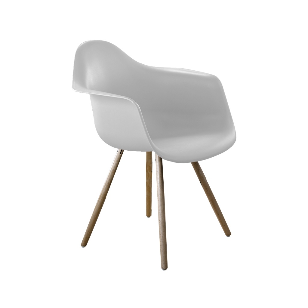Poltrona Estocolmo White com braços | ID Italian Design