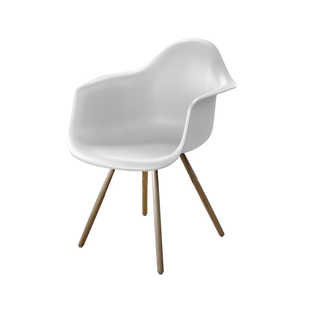 Poltrona Estocolmo White com braços | ID Italian Design