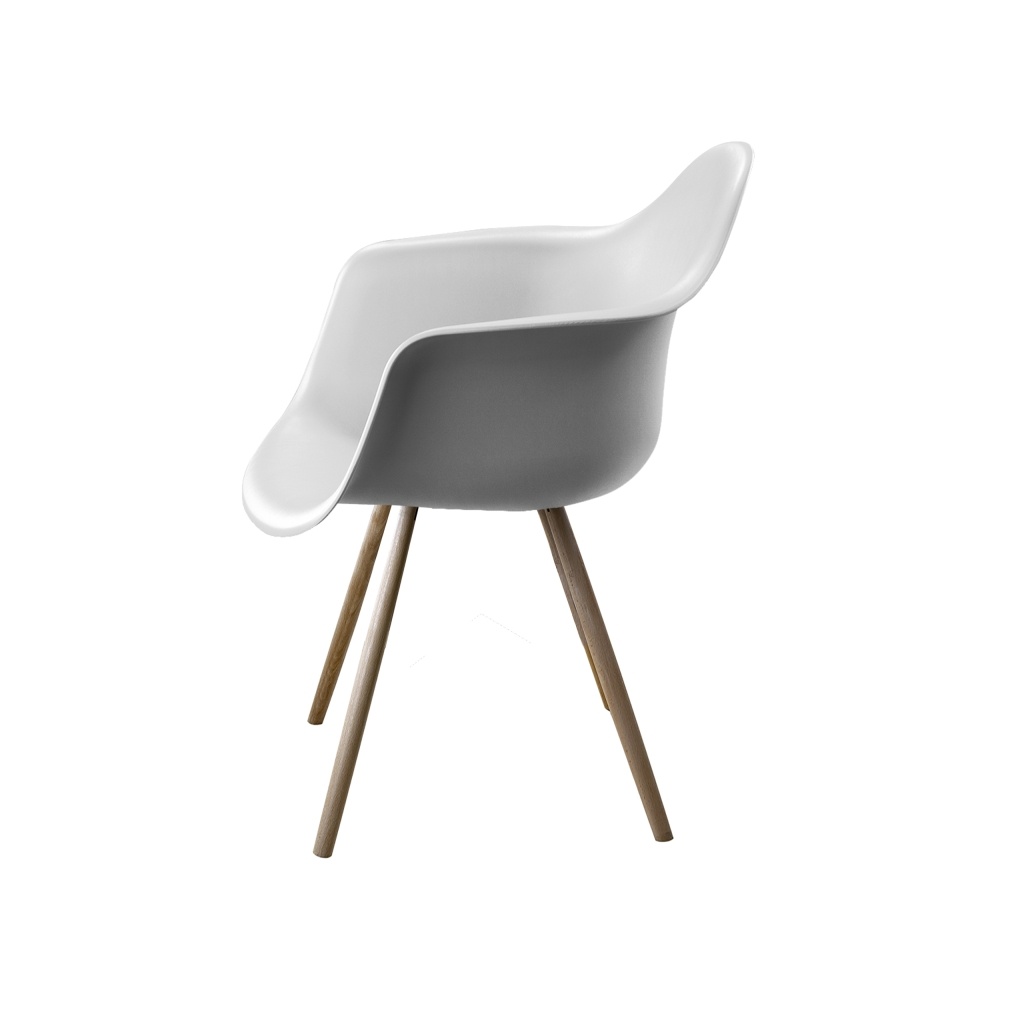 Poltrona Estocolmo White com braços | ID Italian Design