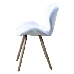 Cadeira Estocolmo Quilted White | ID Italian Design