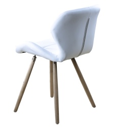 Cadeira Estocolmo Quilted White | ID Italian Design