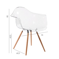 Poltrona fissa Estocolmo Glass | ID Italian Design