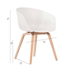 Cadeira Cute White ID Italian Design | Linha HOME