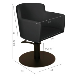 Sillón de corte Goya Negro | ID Italian Design