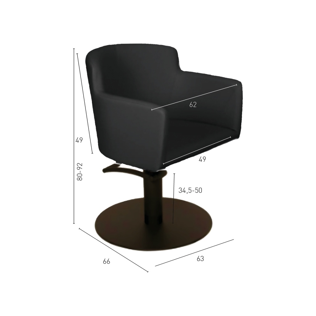 Sillón de corte Goya Negro | ID Italian Design