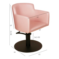 Goya Rosa Friseurstuhl | ID Italian Design
