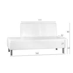 Sofá de espera Da Vinci | ID Italian Design