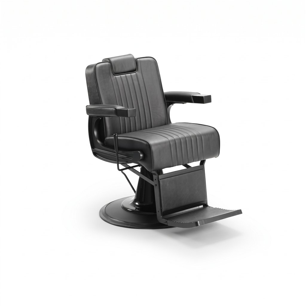 Sillón de Barbero DDUUEETT GONI Reclinable Negro
