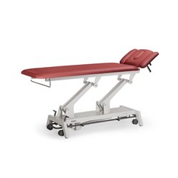 DDUUEETT AVANT 431 electric treatment table with grey base and wine upholstery