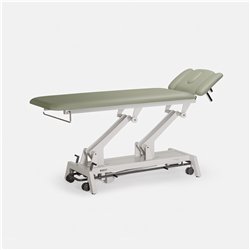 DDUUEETT AVANT 431 electric treatment table with grey base and cactus upholstery