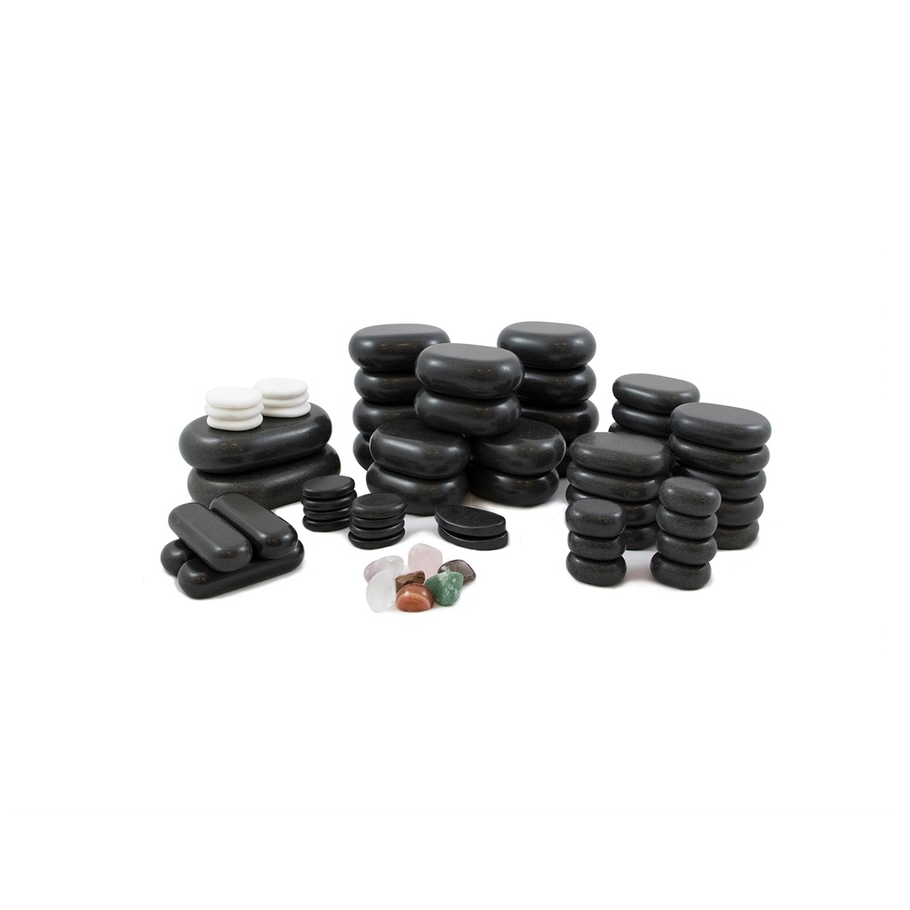 Weelko BREATHE | Set di 64 pietre per massaggio