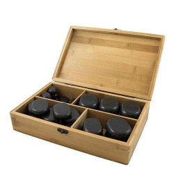 Conjunto de 36 pedras de basalto para massagem Weelko BREATHE