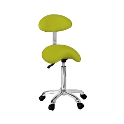 Tabouret Weelko ORGANIC+ vert avec dossier