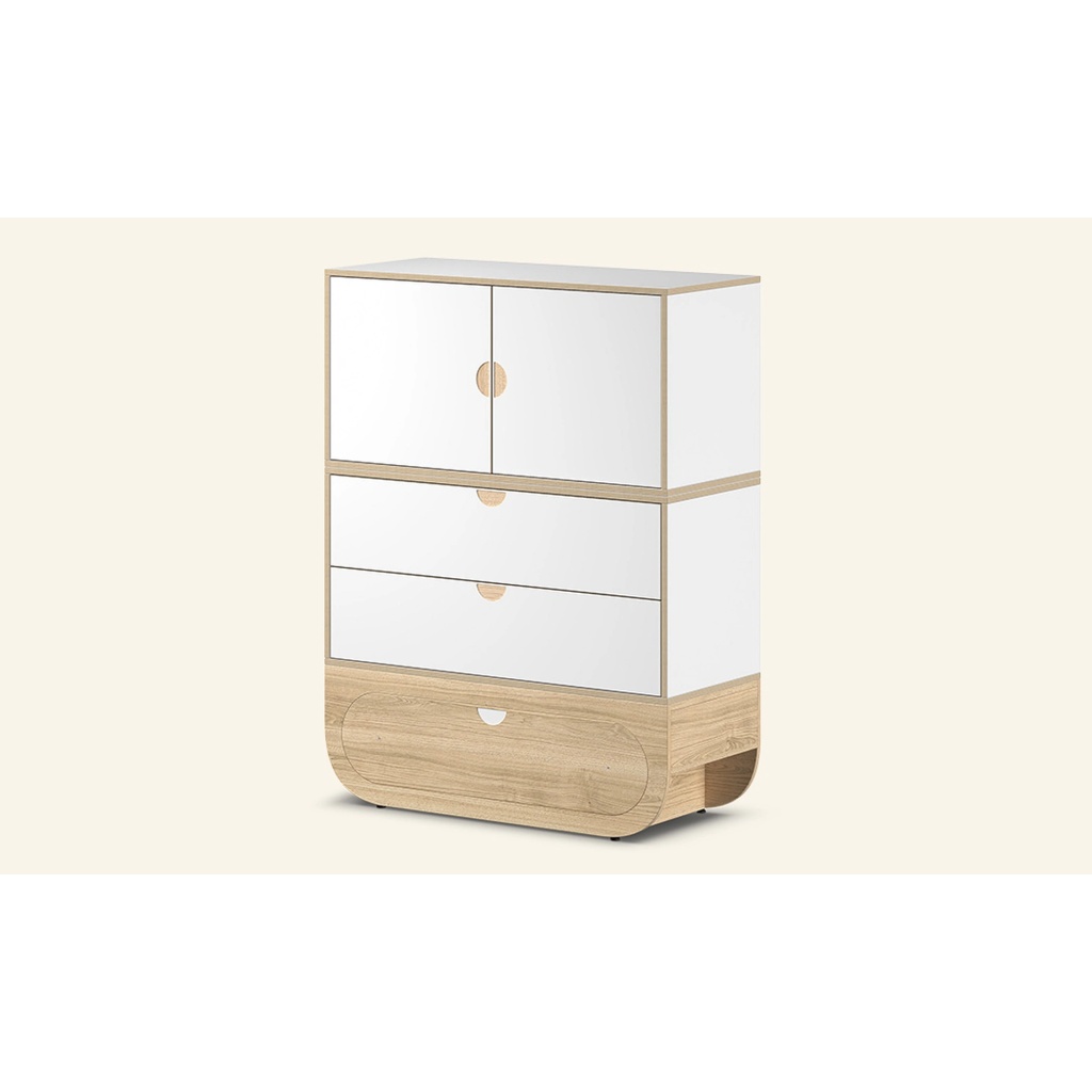 Cajonera modular Naggura Rooms IKON Drawer 2M Roble