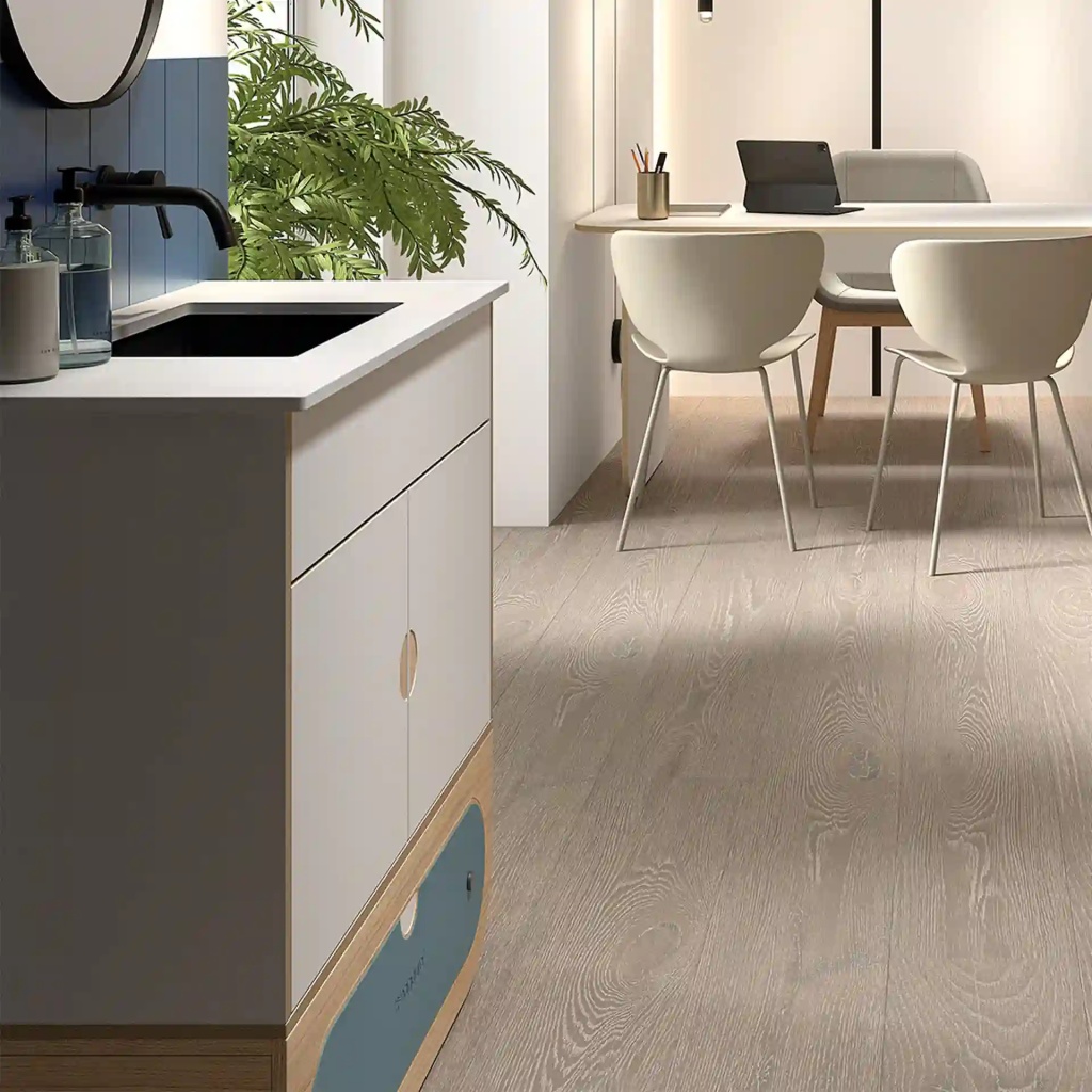 Módulo de higiene Naggura IKON Hygiene S Inox Oak con lavabo inox