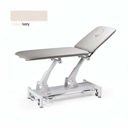 Lettino elettrico DDUUEETT CLASSIC 201 bianco con rivestimento avorio