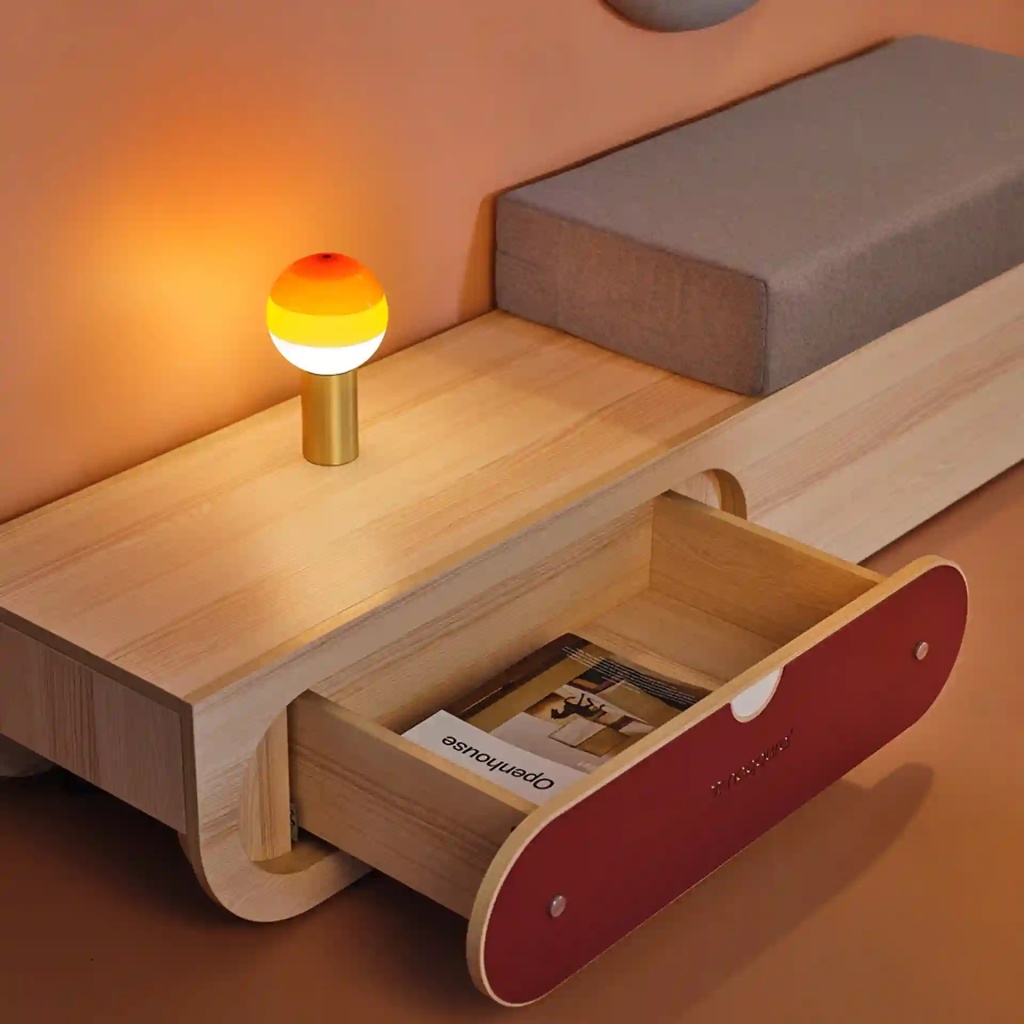 Banco de espera Naggura Rooms IKON Bench L Individual roble