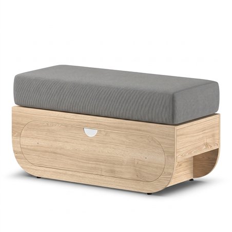 Banco Naggura Rooms IKON Bench S Oak con cojín y cajón
