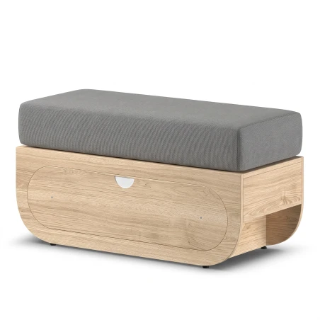 Banco Naggura Rooms IKON Bench S Oak con cojín y cajón