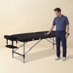 Lettino pieghevole Weelko Nomad One nero | Sunmarket