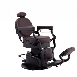 Sillón de barbería Volt Weelko marrón oscuro