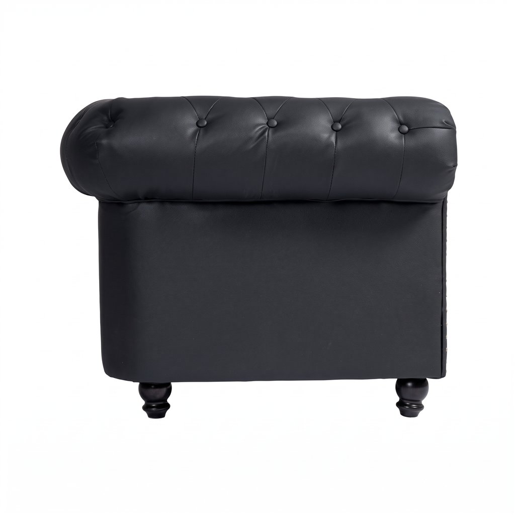 Divano Chesterfield Repose rivestimento capitonné, struttura metallo e legno - Weelko