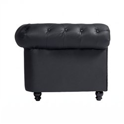 Divano Chesterfield Repose rivestimento capitonné, struttura metallo e legno - Weelko