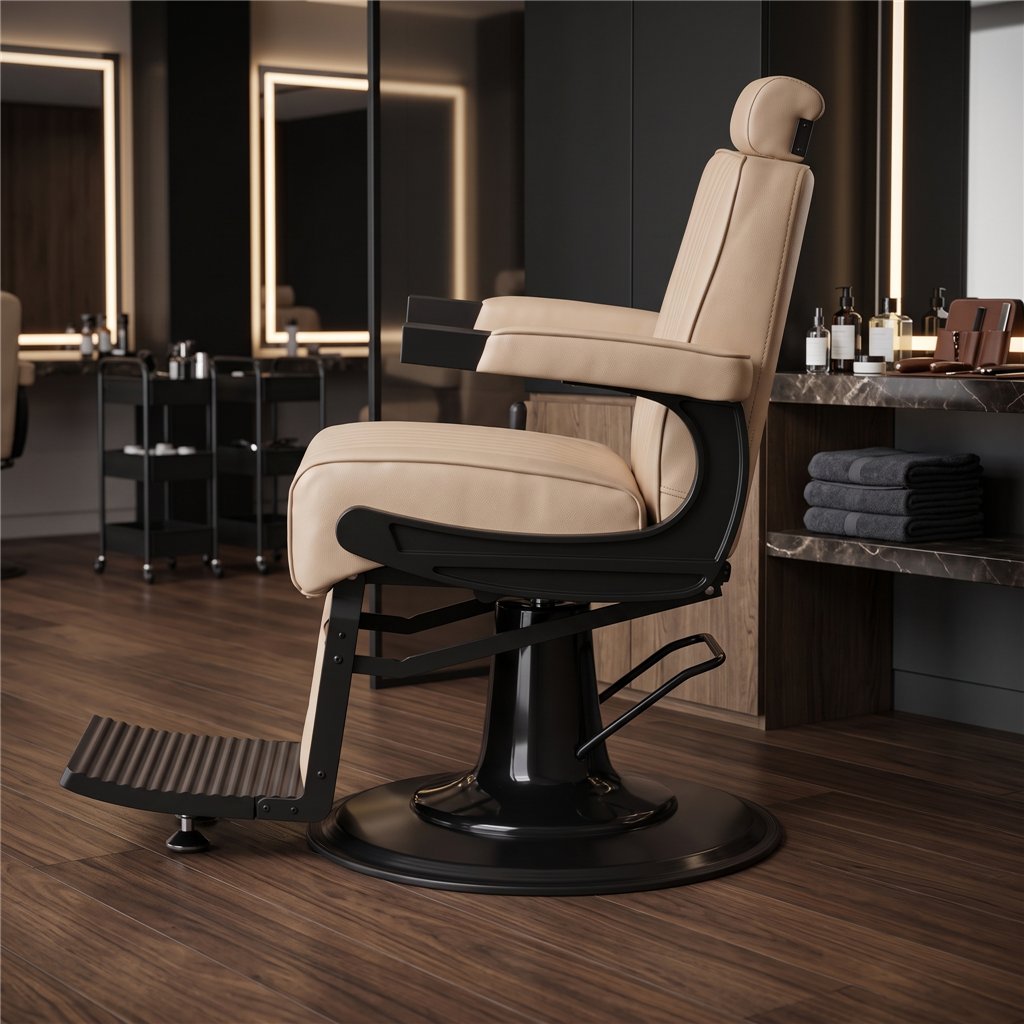Poltrona da barbiere MUDI DOUR 2.0 Beige