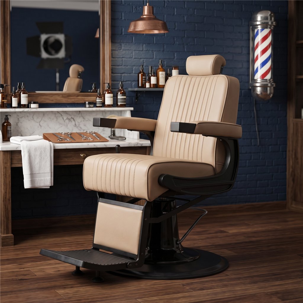 MUDI DOUR 2.0 Beige Barber Chair