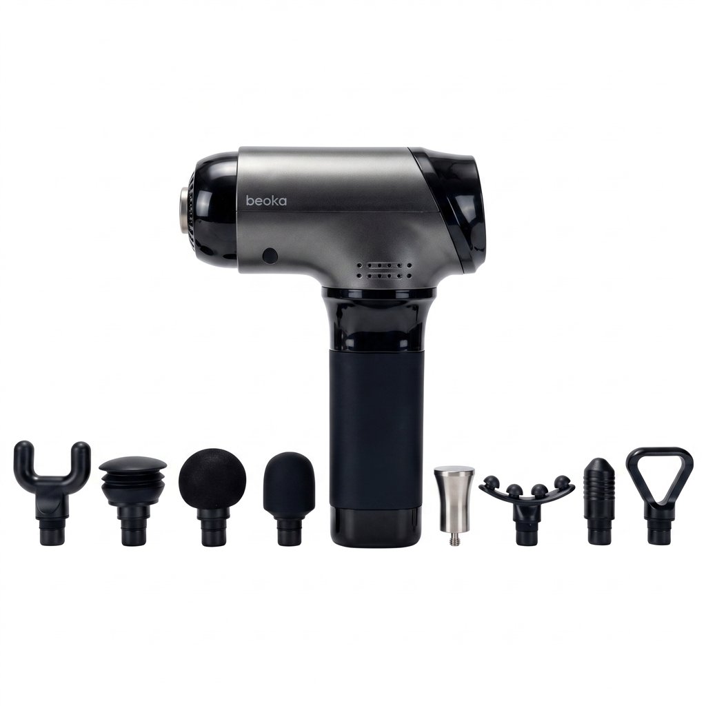 Pistola de masaje Beoka Ti Pro Max de amplitud variable