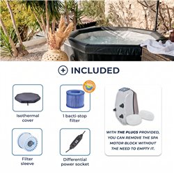 Spa portable semi-rigide NetSpa OCTOPUS pour 6 personnes