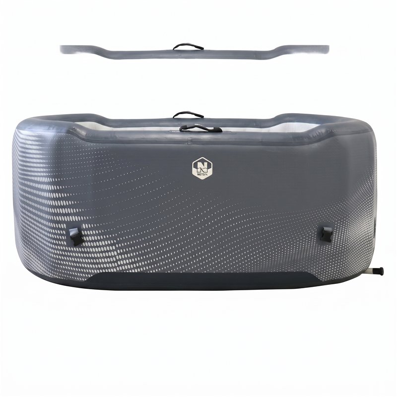 Bañera de hielo hinchable Netspa Järvi vista en perspectiva