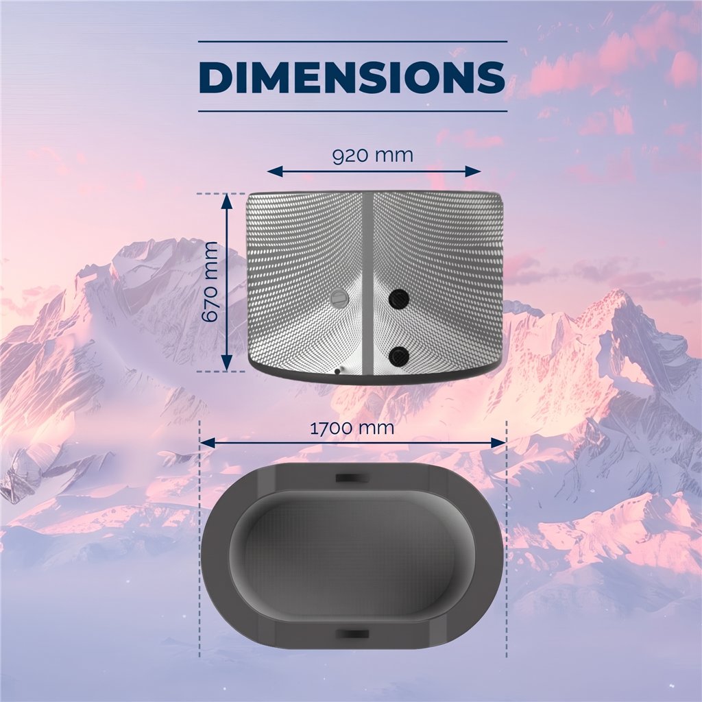 Bain de glace gonflable Netspa Järvi Drop-Stitch