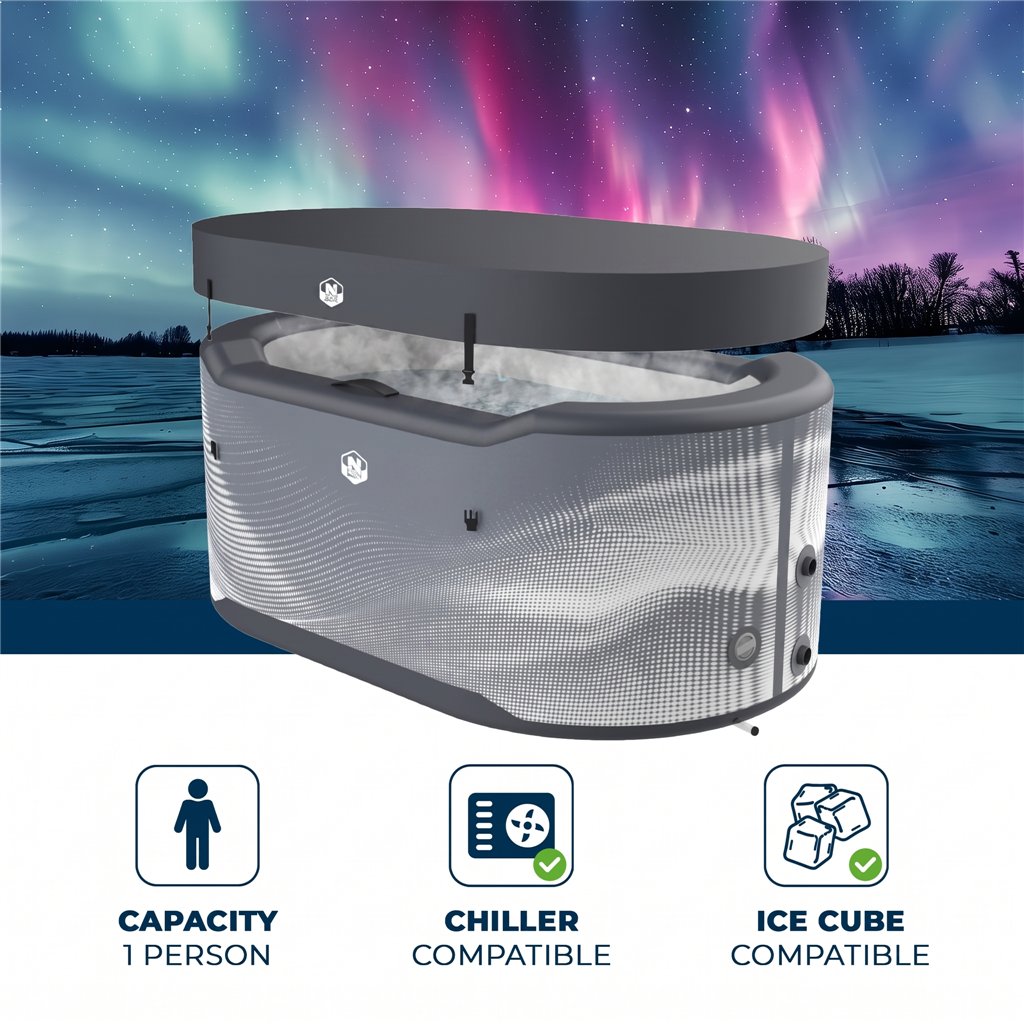 Banheira de gelo insuflável Netspa Järvi Drop-Stitch