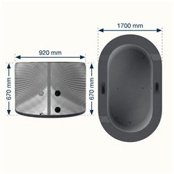 Kit de banho de gelo NetSpa Järvi com chiller de 3 kW