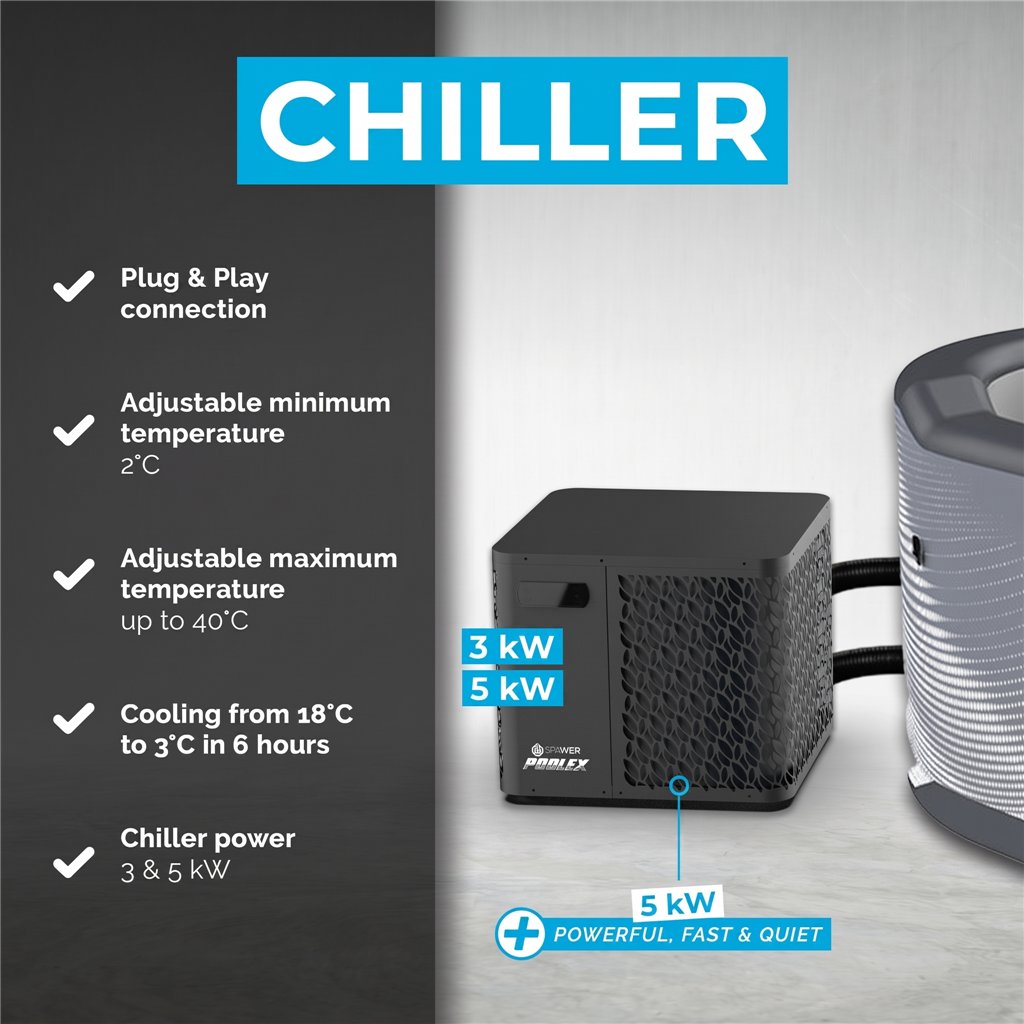 Kit bain de glace NetSpa Järvi avec chiller 3 kW