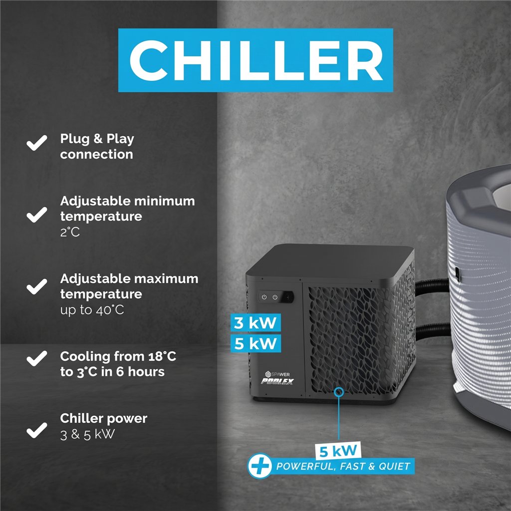 NetSpa Järvi Eisbad-Set mit 5-kW-Chiller