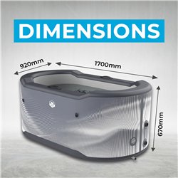 NetSpa Järvi Eisbad-Set mit 5-kW-Chiller