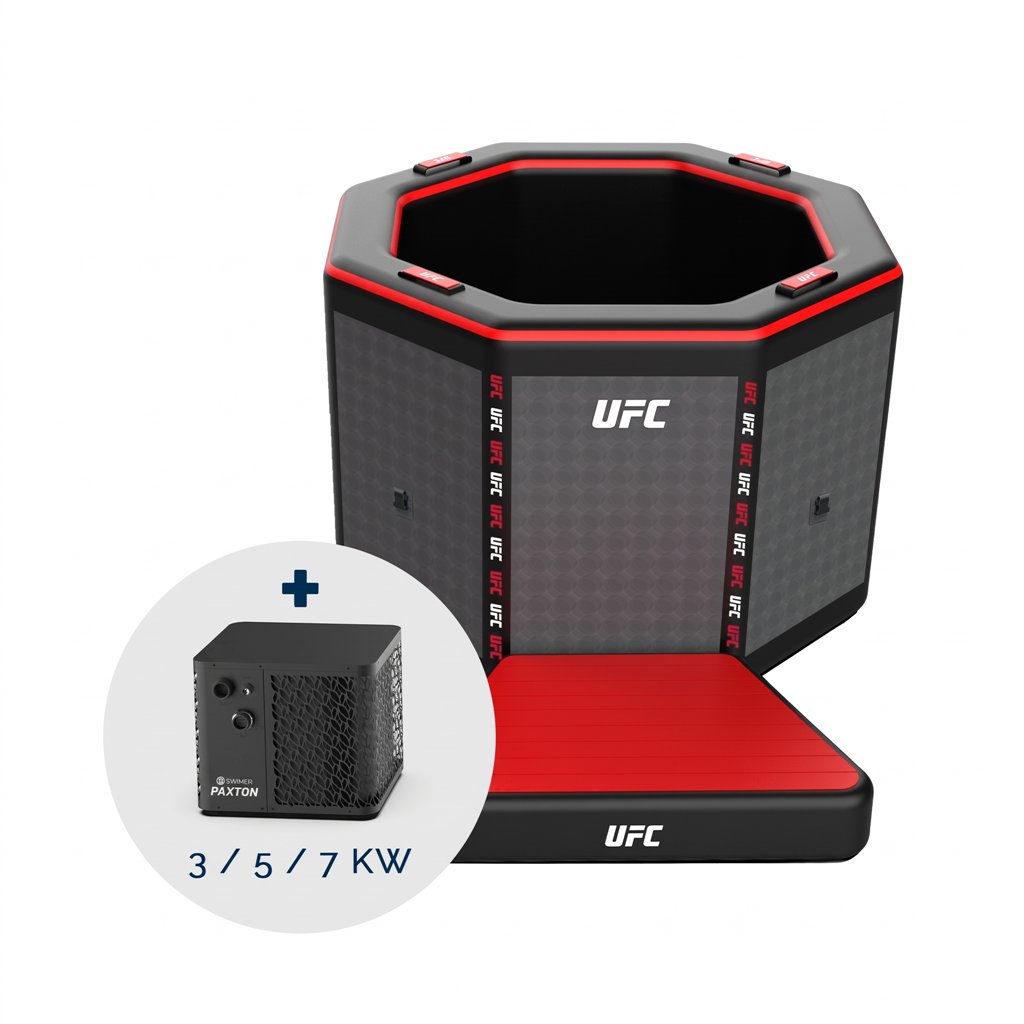 Netspa UFC Octagon Eisbad-Set mit 5-kW-Kühler
