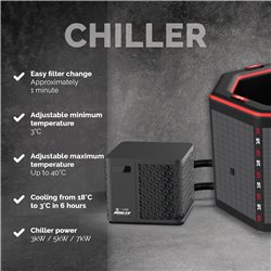 Netspa UFC Octagon Eisbad-Set mit 5-kW-Kühler