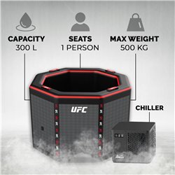 Netspa UFC Octagon Eisbad-Set mit 5-kW-Kühler