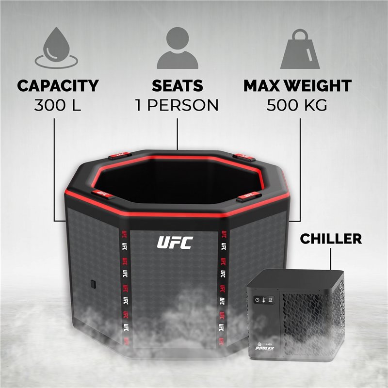 Capacidad y carga máxima del baño de hielo Netspa UFC Octagon