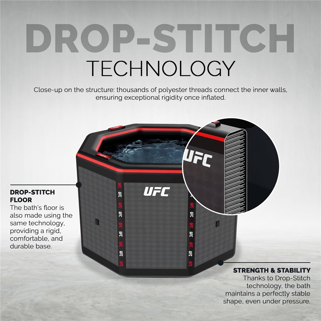 Kit bagno di ghiaccio Netspa UFC Octagon con refrigeratore da 5 kW