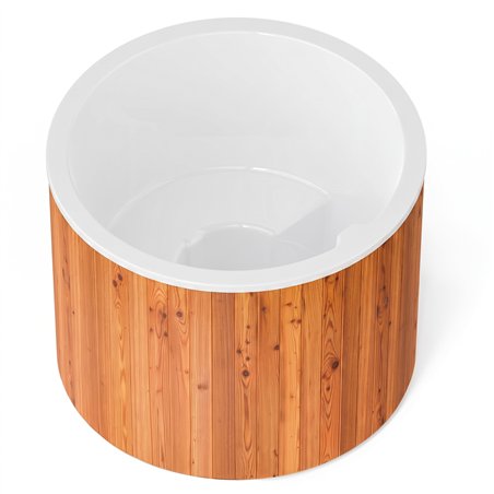 Holl's Olma Nordic Hot Tub Ø 160 cm with O'Spa Flow 5 kW Heat Pump