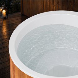 Holl's Olma Badezuber Ø 160 cm mit O'Spa Flow Wärmepumpe 5 kW